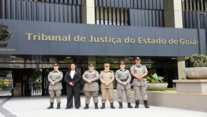Mulher Assume Pela Primeira Vez a Segurança Direta do Presidente do TJGO 1 Reprodução TJGO