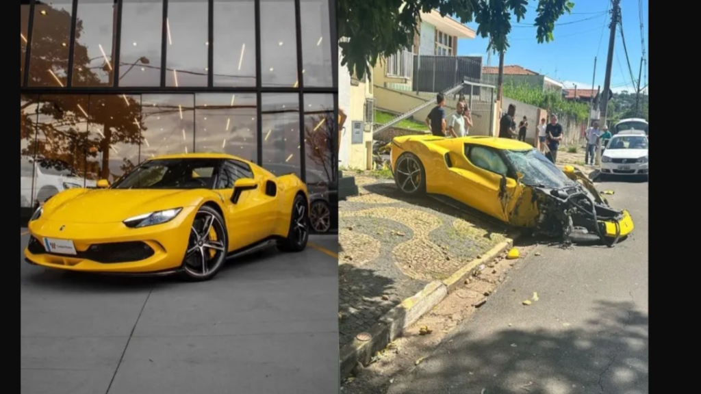 Ferrari Avaliada Em R$ 4 Milhões é Destruída Em Acidente em Campinas (SP) 5 image 11 1