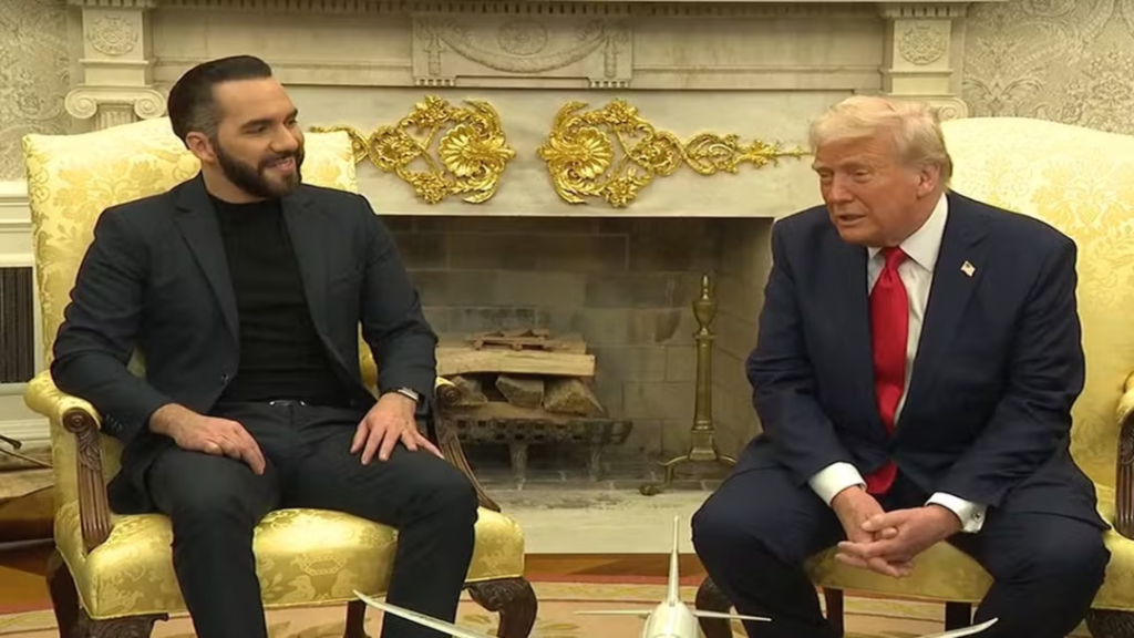 Trump Propõe Deportação de Cidadãos Americanos para El Salvador Durante Encontro com Bukele 2 Trump Propõe Deportação de Cidadãos Americanos para El Salvador Durante Encontro com Bukele