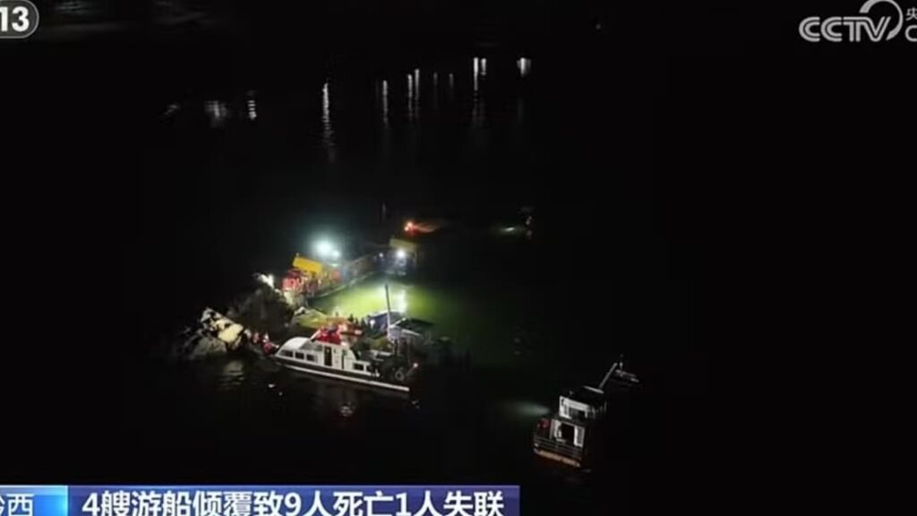 Tempestade vira barcos turísticos na China, deixa ao menos 10 mortos e reacende debate sobre segurança em passeios fluviais 5 china barcos 2