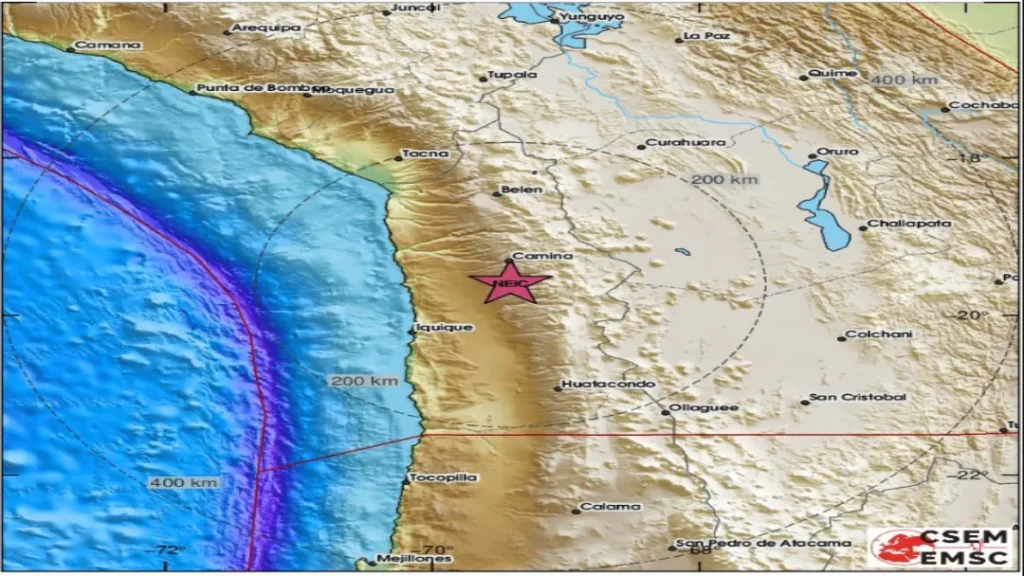 Terremoto de Magnitude 5,8 Atinge Região Norte do Chile 9 Terremoto de magnitude 5,8 atinge região norte do Chile na madrugada de segunda-feira