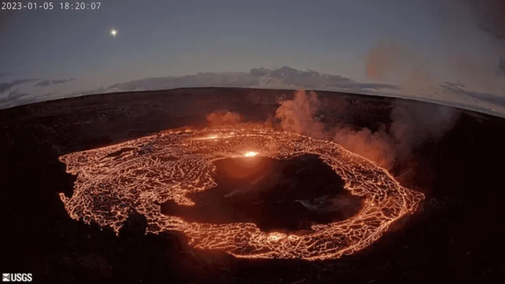Vulcão Kilauea Entra em Erupção no Havaí Com Jatos de Lava Que Ultrapassam 300 Metros de Altura 1 (Imagem: Serviço Geológico dos Estados Unidos)