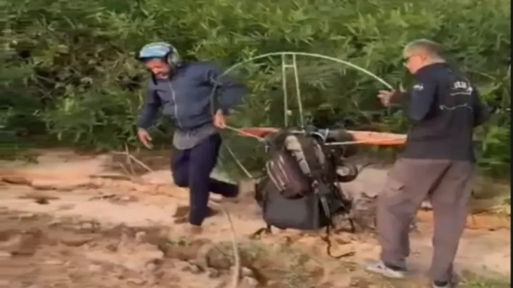Piloto Cai de Parapente e É Resgatado por Bombeiro de Folga no Rio Araguaia 11 Piloto cai de parapente e é resgatado por bombeiro de folga no Rio Araguaia