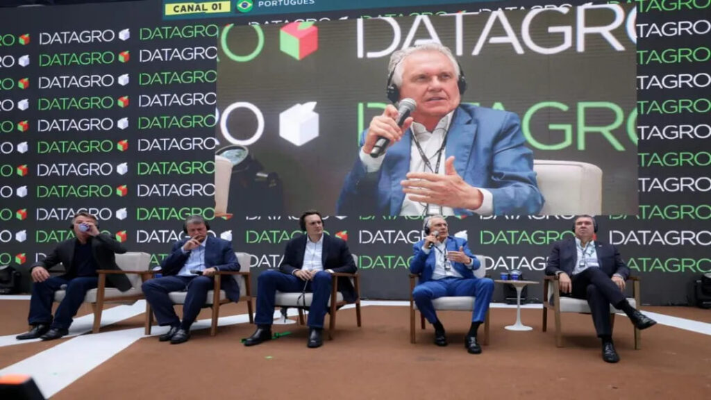 Tarcísio e Caiado adotam postura crítica a movimentos sociais em encontro do agronegócio 3 Foto: Júnior Guimarães/Reprodução