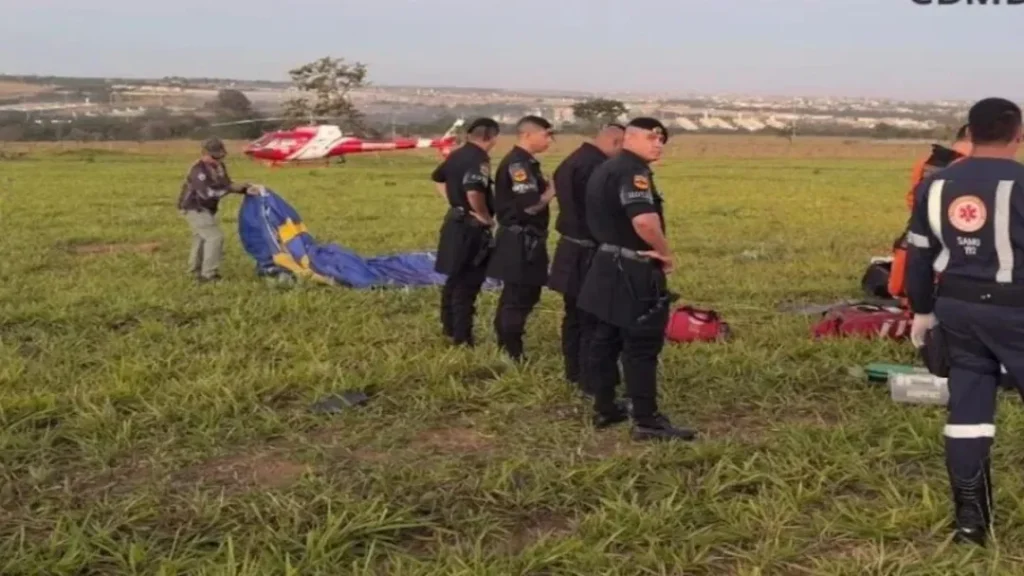 Homenagem emocionada da filha a capitão da Aeronáutica que morreu em acidente de parapente comove Goiás 4 Foto: Divulgação/CBM-GO