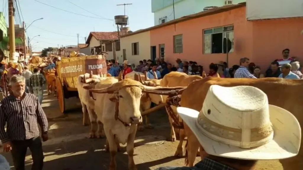Carreiros Percorrem Mais de 100 km Para Participar da Romaria do Divino Pai Eterno, em Trindade 1 Carreiros percorrem mais de 100 km durante sete dias para participar da Romaria do Divino Pai Eterno, em Trindade
