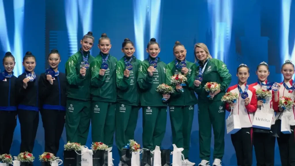 Brasil Faz História e Conquista Ouro Inédito na Copa do Mundo de Ginástica Rítmica em Milão 11 Brasil faz história e conquista ouro inédito na Copa do Mundo de Ginástica Rítmica em Milão
