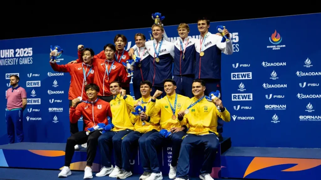 Brasil Conquista Primeira Medalha nos Jogos Mundiais Universitários com Bronze na Natação 9 Brasil conquista primeira medalha nos Jogos Mundiais Universitários com bronze na natação