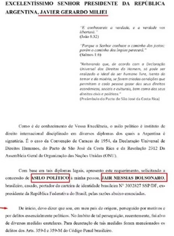 PF encontra rascunho de pedido de asilo à Argentina em celular de Bolsonaro 1 Captura de tela 21 8