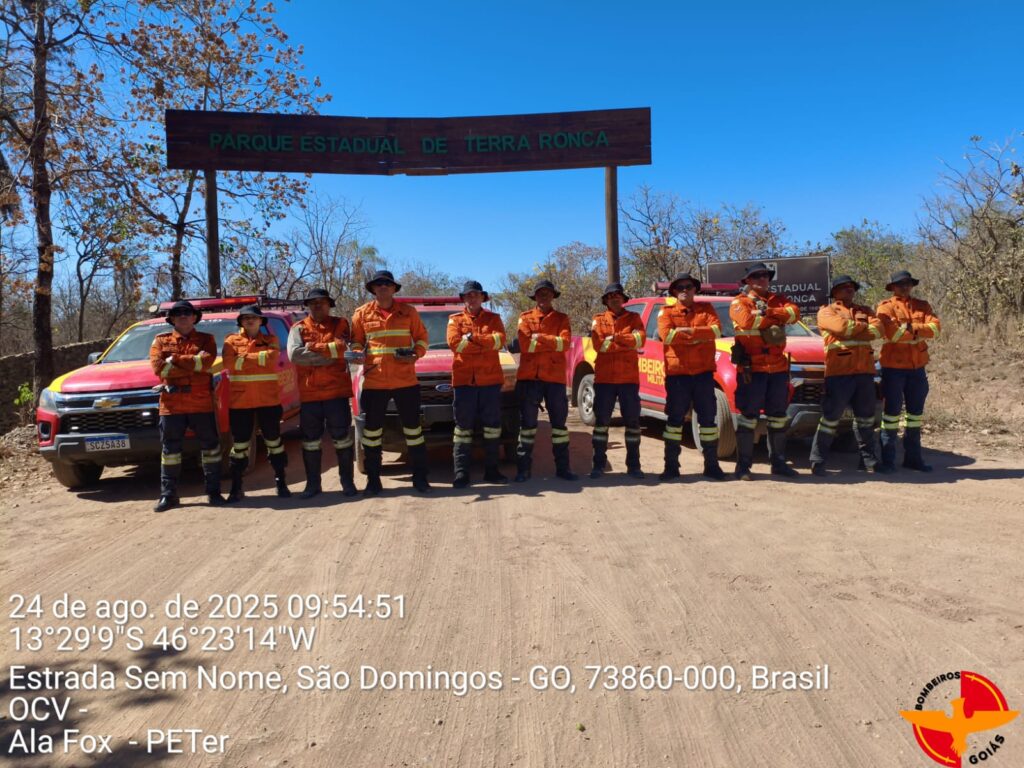 Incêndio em área próxima ao Parque Estadual Terra Ronca é controlado 3 WhatsApp Image 2025 08 24 at 17.12.01