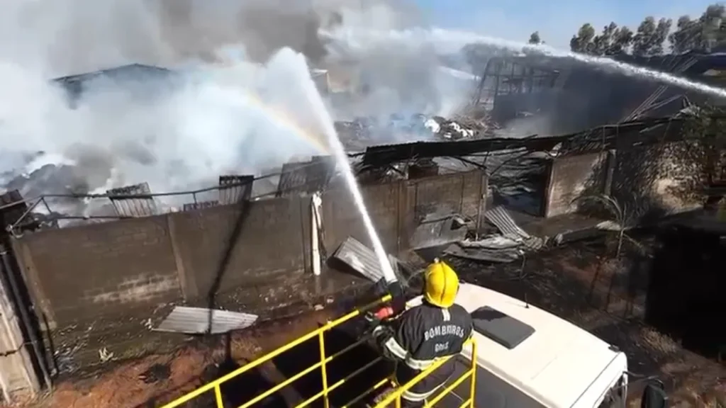 Incêndio de Grandes Proporções Atinge Empresa no Polo Agroindustrial de Senador Canedo 2 imagem 1 30