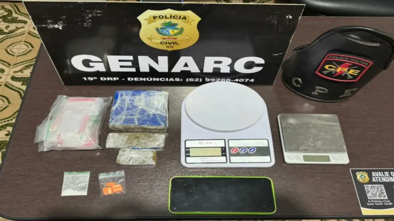 Homem é preso em flagrante por tráfico de drogas em Caldas Novas