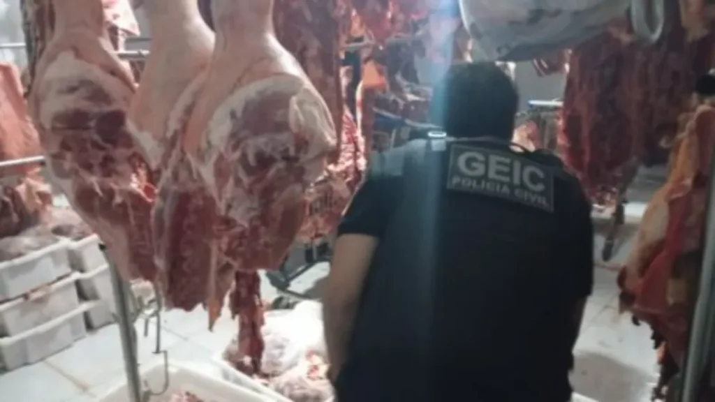 Polícia prende dono de açougue em Luziânia por vender carne imprópria e furtada 7 Polícia prende dono de açougue em Luziânia por vender carne imprópria e furtada
