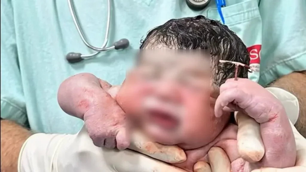 Bebê nasce segurando DIU em Nerópolis 1 Bebê nasce segurando DIU da mãe em Nerópolis