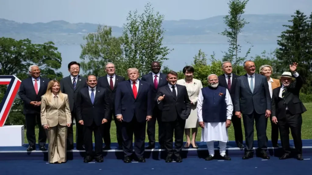 Lula e Trump aparecem juntos no G7 em meio a tensão 9 Lula e Trump aparecem juntos no G7 em meio a tensão