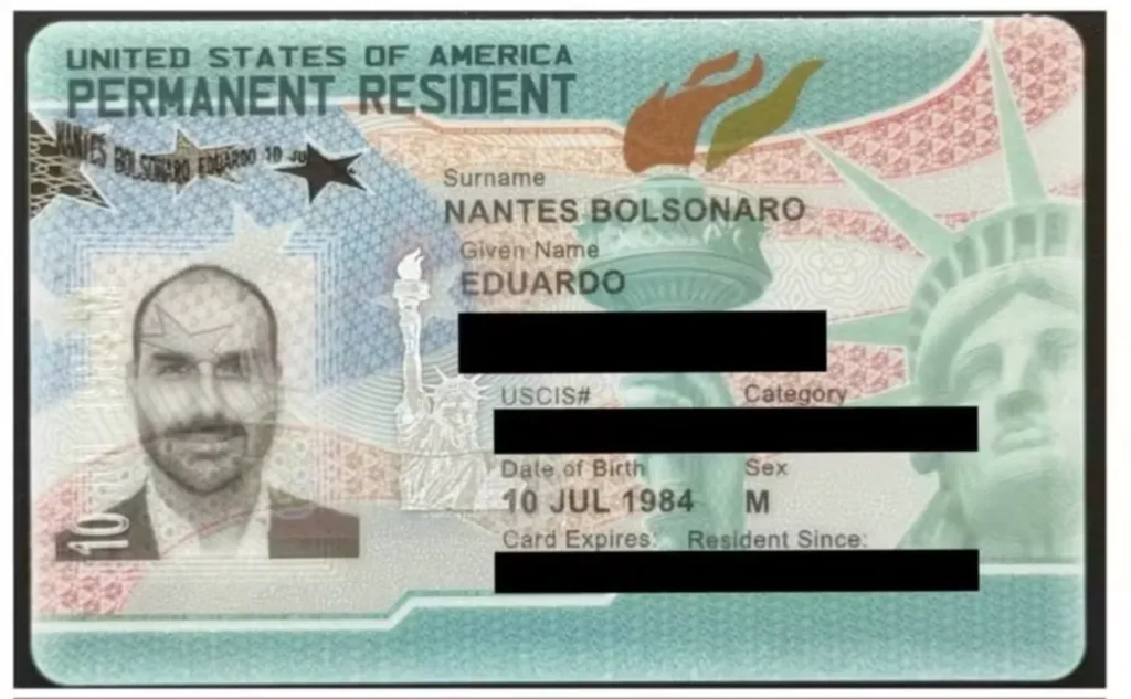 Eduardo Bolsonaro recebe green card nos EUA 8 Eduardo Bolsonaro recebe green card nos EUA